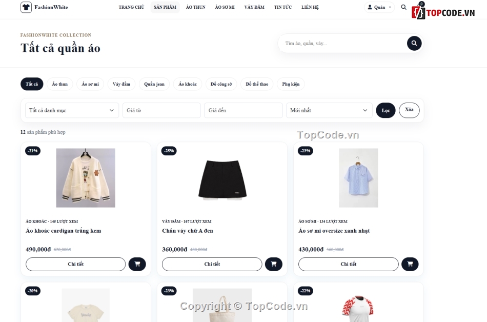 web bán quần áo,bán quần áo,web quần áo